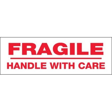 BOX PACKAGING Tape Logic¬Æ Printed Carton Sealing Tape "Fragile Handle With Care" 2" x 55 Yds. Red/White T901P026PK